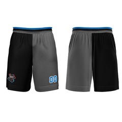 Benutzerdefinierter Schwarz Grau Basketball Jersey Uniform Anzug gedruckt Ihr Logo Name Nummer