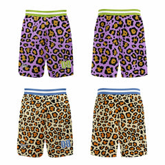 Benutzerdefinierte Gelb Lila Reversible Basketball Jersey Personalisierte Print Name Nummer Logo