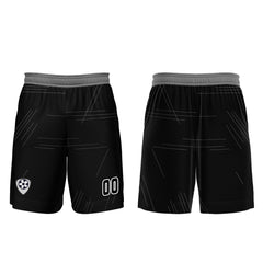 Benutzerdefinierte Schwarz Grau Trikots für Männer Frauen Personalisierte Fußball Uniformen für Erwachsene und Kind