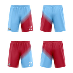 Benutzerdefinierte Blau Rot Reversible Basketball Jersey Personalisierte Print Name Nummer Logo