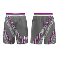 Benutzerdefinierter Aschenpulver Basketball Jersey Uniform Anzug gedruckt Ihr Logo Name Nummer