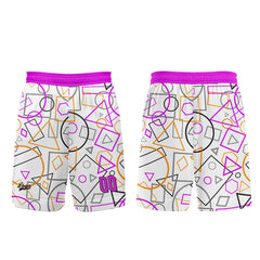 Benutzerdefinierter Weiß Rosa Basketball Jersey Uniform Anzug gedruckt Ihr Logo Name Nummer