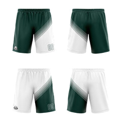 Benutzerdefinierte Grün Weiß Reversible Basketball Jersey Personalisierte Print Name Nummer Logo