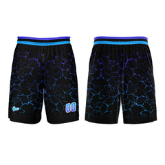 Benutzerdefinierter Blau Lila Basketball Jersey Uniform Anzug gedruckt Ihr Logo Name Nummer