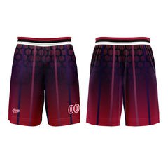 Benutzerdefinierter Rot Basketball Jersey Uniform Anzug gedruckt Ihr Logo Name Nummer