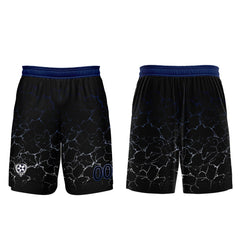 Benutzerdefinierte Schwarz Tiefblau Trikots für Männer Frauen Personalisierte Fußball Uniformen für Erwachsene und Kind