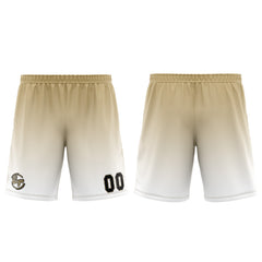 Benutzerdefinierter Weiß Braun Basketball Jersey Uniform Anzug gedruckt Ihr Logo Name Nummer