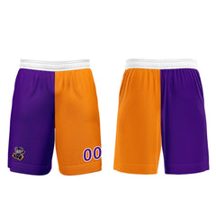 Benutzerdefinierte Lila Orange Trikots für Männer Frauen Personalisierte Fußball Uniformen für Erwachsene und Kind