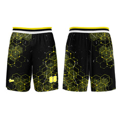 Benutzerdefinierter Gelb Basketball Jersey Uniform Anzug gedruckt Ihr Logo Name Nummer