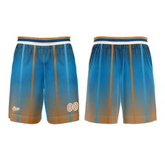 Benutzerdefinierter Blau Braun Basketball Jersey Uniform Anzug gedruckt Ihr Logo Name Nummer