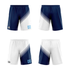 Benutzerdefinierte Marine Weiß Reversible Basketball Jersey Personalisierte Print Name Nummer Logo