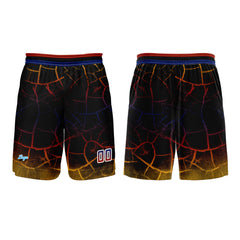 Benutzerdefinierter Rot Gelb Basketball Jersey Uniform Anzug gedruckt Ihr Logo Name Nummer