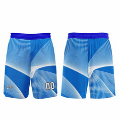 Benutzerdefinierter Blau Basketball Jersey Uniform Anzug gedruckt Ihr Logo Name Nummer