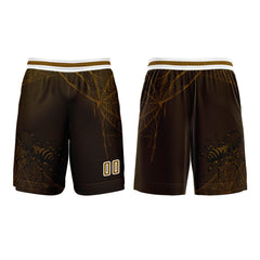 Benutzerdefinierter Braun Basketball Jersey Uniform Anzug gedruckt Ihr Logo Name Nummer