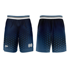 Benutzerdefinierter Blau Grau Basketball Jersey Uniform Anzug gedruckt Ihr Logo Name Nummer