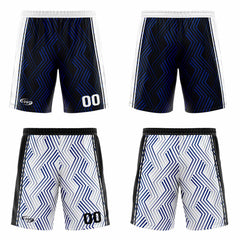Benutzerdefinierte Schwarz Weiß Reversible Basketball Jersey Personalisierte Drucken Name Nummer Logo