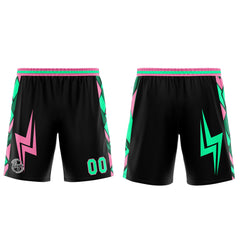 Benutzerdefinierter Schwarz Rosa Basketball Jersey Uniform Anzug gedruckt Ihr Logo Name Nummer