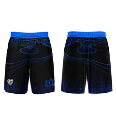 Benutzerdefinierte Schwarz Blau Trikots für Männer Frauen Personalisierte Fußball Uniformen für Erwachsene und Kind