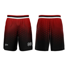 Benutzerdefinierter Rot Schwarz Basketball Jersey Uniform Anzug gedruckt Ihr Logo Name Nummer