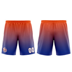 Benutzerdefinierter Blau Orange Basketball Jersey Uniform Anzug gedruckt Ihr Logo Name Nummer
