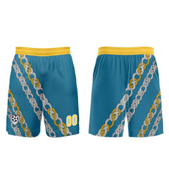 Benutzerdefinierte Blau Gelb Trikots für Männer Frauen Personalisierte Fußball Uniformen für Erwachsene und Kind