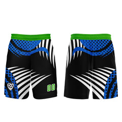 Benutzerdefinierte Blau Grün Trikots für Männer Frauen Personalisierte Fußball Uniformen für Erwachsene und Kind