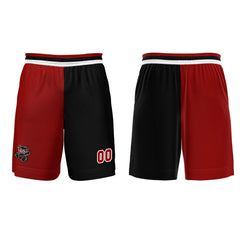 Benutzerdefinierter Rot Schwarz Basketball Jersey Uniform Anzug gedruckt Ihr Logo Name Nummer