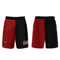 Benutzerdefinierte Rot Schwarz Trikots für Männer Frauen Personalisierte Fußball Uniformen für Erwachsene und Kind