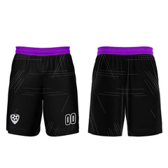 Benutzerdefinierte Schwarz Lila Trikots für Männer Frauen Personalisierte Fußball Uniformen für Erwachsene und Kind