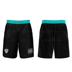 Benutzerdefinierte Schwarz Blaugrün Trikots für Männer Frauen Personalisierte Fußball Uniformen für Erwachsene und Kind