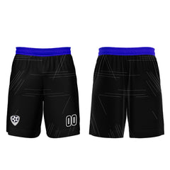 Benutzerdefinierte Schwarz Blau Trikots für Männer Frauen Personalisierte Fußball Uniformen für Erwachsene und Kind