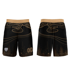 Benutzerdefinierte Schwarz Hellbraun Trikots für Männer Frauen Personalisierte Fußball Uniformen für Erwachsene und Kind