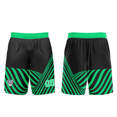 Benutzerdefinierte Schwarz Grün Trikots für Männer Frauen Personalisierte Fußball Uniformen für Erwachsene und Kind