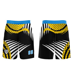 Benutzerdefinierte Gelb Blau Trikots für Männer Frauen Personalisierte Fußball Uniformen für Erwachsene und Kind