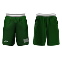 Benutzerdefinierter Grasgrün Grau Weiß Basketball Jersey Uniform Anzug gedruckt Ihr Logo Name Nummer