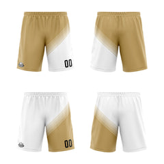 Benutzerdefinierte Braun Weiß Reversible Basketball Jersey Personalisierte Print Name Nummer Logo