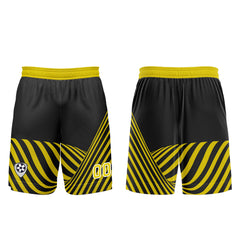 Benutzerdefinierte Schwarz Gelb Trikots für Männer Frauen Personalisierte Fußball Uniformen für Erwachsene und Kind