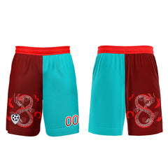 Benutzerdefinierte Rot Blau Trikots für Männer Frauen Personalisierte Fußball Uniformen für Erwachsene und Kind