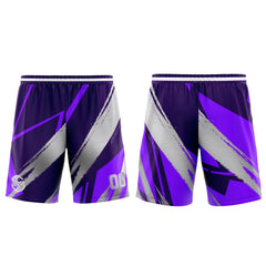 Benutzerdefinierter Lila Grau Basketball Jersey Uniform Anzug gedruckt Ihr Logo Name Nummer