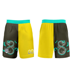 Benutzerdefinierte Gelb Olivgrün Trikots für Männer Frauen Personalisierte Fußball Uniformen für Erwachsene und Kind