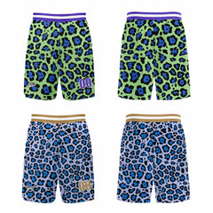 Benutzerdefinierte Grüner Eisberg Blau Reversible Basketball Jersey Personalisierte Print Name Nummer Logo