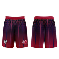 Benutzerdefinierte Rot Lila Trikots für Männer Frauen Personalisierte Fußball Uniformen für Erwachsene und Kind