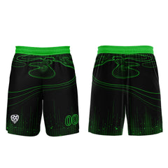 Benutzerdefinierte Schwarz Grün Trikots für Männer Frauen Personalisierte Fußball Uniformen für Erwachsene und Kind