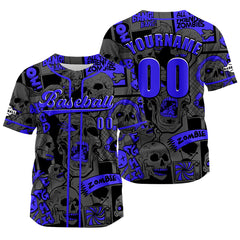 Benutzerdefiniert Grau Blau Baseball Uniformen Drucken für Jungs Mädchen und Kinder Machen Ihr Team Mehr Vielfältig