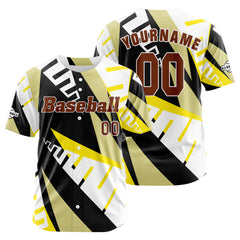 Benutzerdefiniert Gelb Baseball Uniformen Drucken für Jungs Mädchen und Kinder Machen Ihr Team Mehr Vielfältig