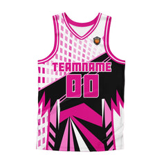 Benutzerdefinierter Rosa Basketball Jersey Uniform Anzug gedruckt Ihr Logo Name Nummer