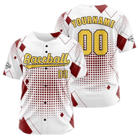 Benutzerdefiniert Weiß Rot Baseball Uniformen Drucken für Jungs Mädchen und Kinder Machen Ihr Team Mehr Vielfältig