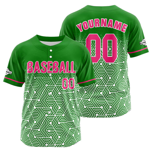 Benutzerdefiniert Grün Baseball Uniformen Drucken für Jungs Mädchen und Kinder Machen Ihr Team Mehr Vielfältig