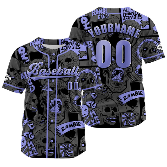 Benutzerdefiniert Grau Lila Baseball Uniformen Drucken für Jungs Mädchen und Kinder Machen Ihr Team Mehr Vielfältig