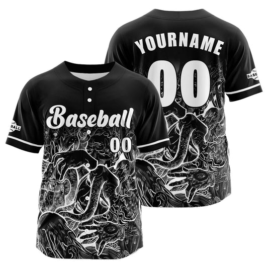 Benutzerdefiniert Schwarz Baseball Uniformen Drucken für Jungs Mädchen und Kinder Machen Ihr Team Mehr Vielfältig